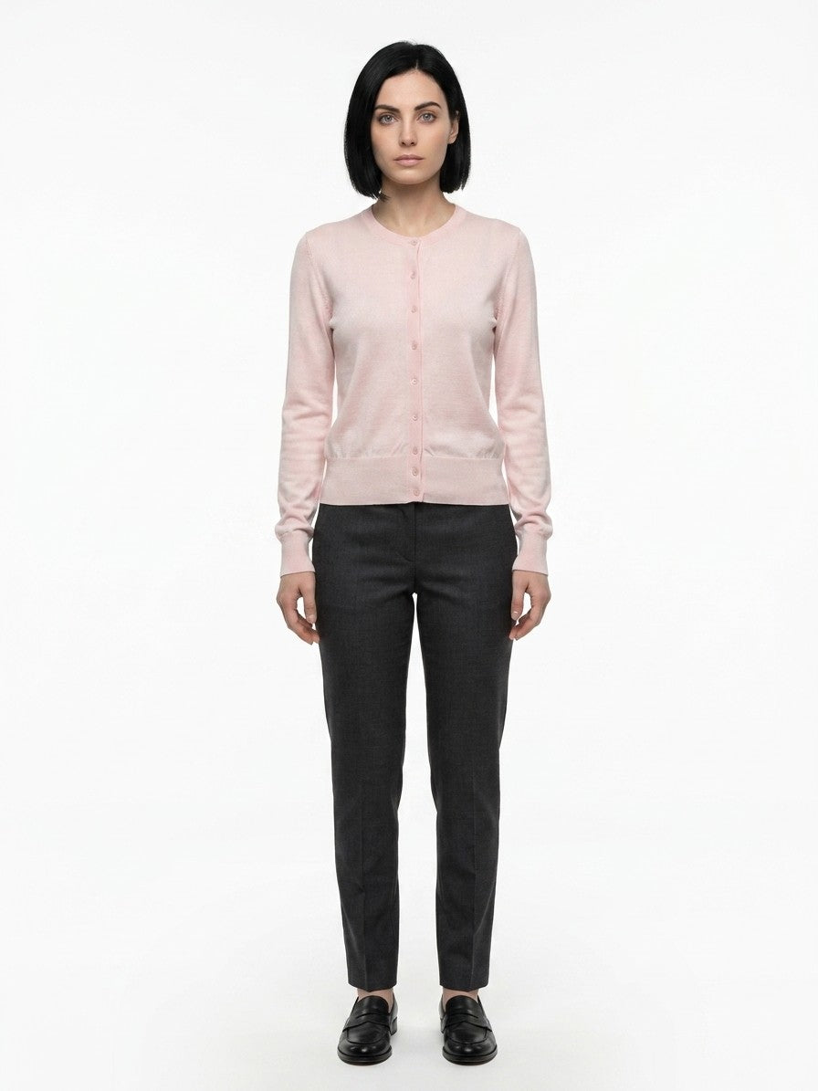 Dolce & Gabbana Pink Silk Cardigan - IT48 | XL