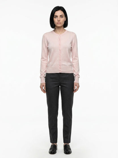 Dolce & Gabbana Pink Silk Cardigan - IT48 | XL