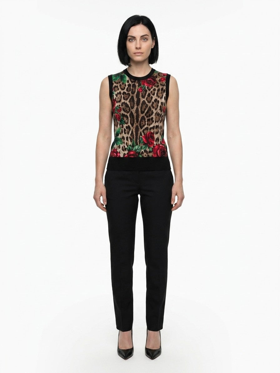Dolce & Gabbana Brown Silk Tank Top