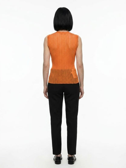 Dolce & Gabbana Orange Polyester Tank Top - IT48 | XL