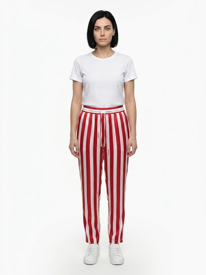 Dolce & Gabbana Bicolor Silk Casual Pants