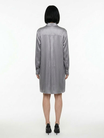 Dolce & Gabbana Gray Silk Shirt