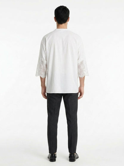 Dolce & Gabbana White Cotton Blouse