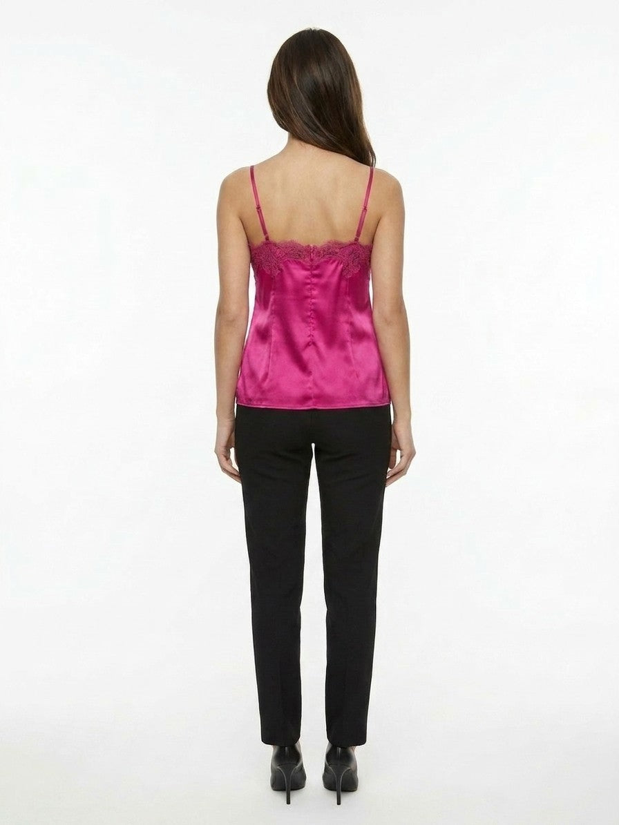 Dolce & Gabbana Pink Elastane Sleeveless T-Shirt