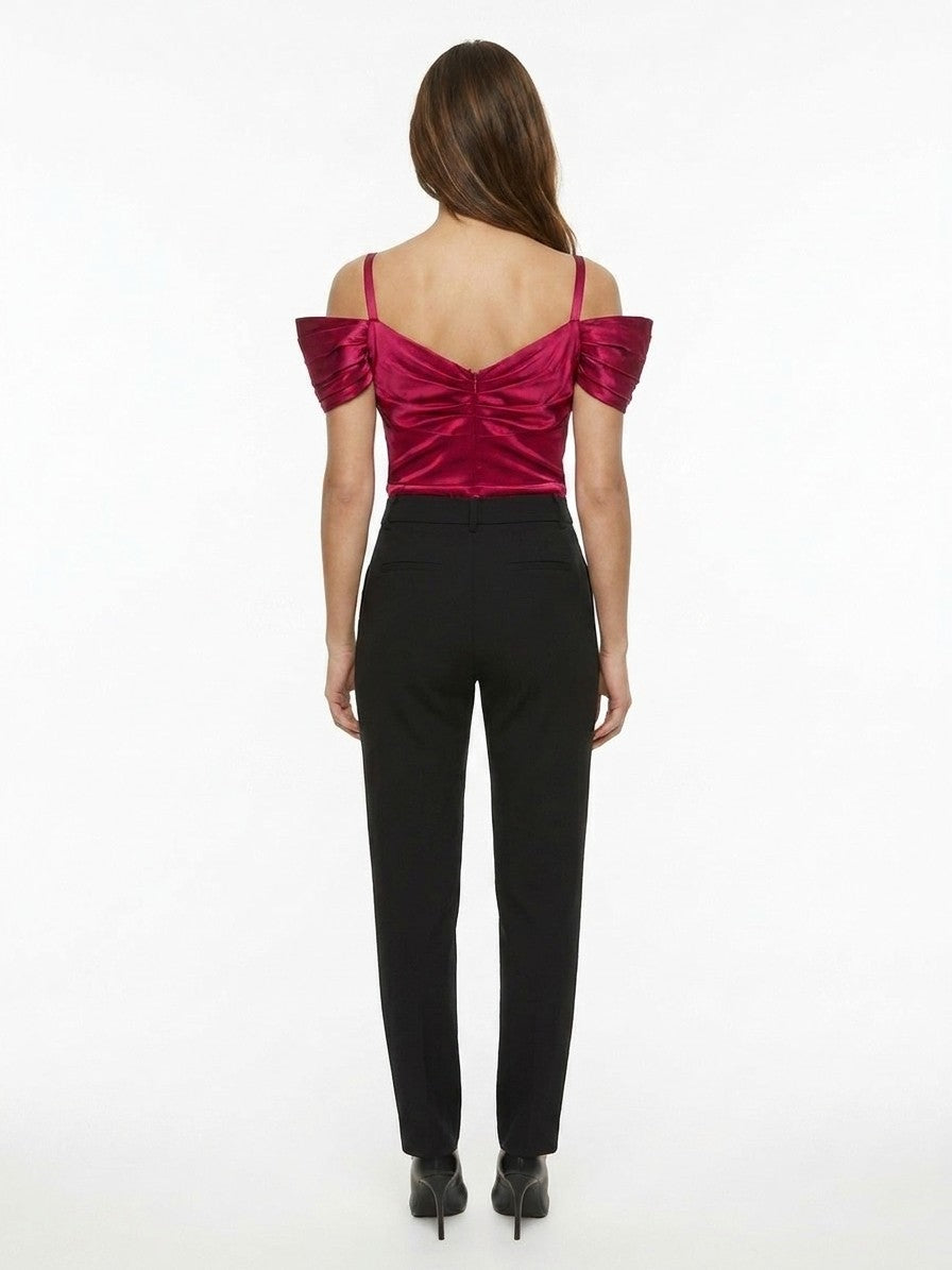 Dolce & Gabbana Pink Silk Sleeveless T-Shirt