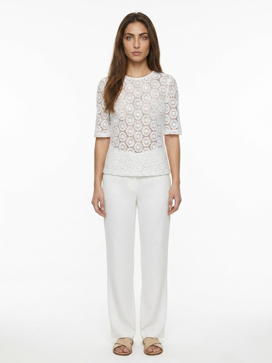Dolce & Gabbana White Cotton T-Shirt IT38|XS