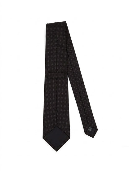 Givenchy Black And White Silk Tie