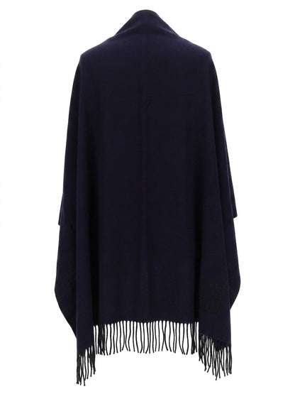 Givenchy Blue Wool Scarf