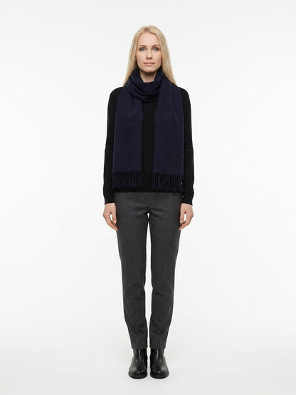 Givenchy Blue Wool Scarf