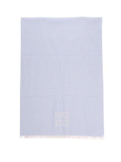 Givenchy Blue Wool Scarf