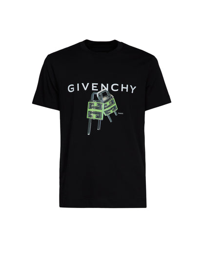 Givenchy Black Cotton Sportswear Slim Fit T-Shirt