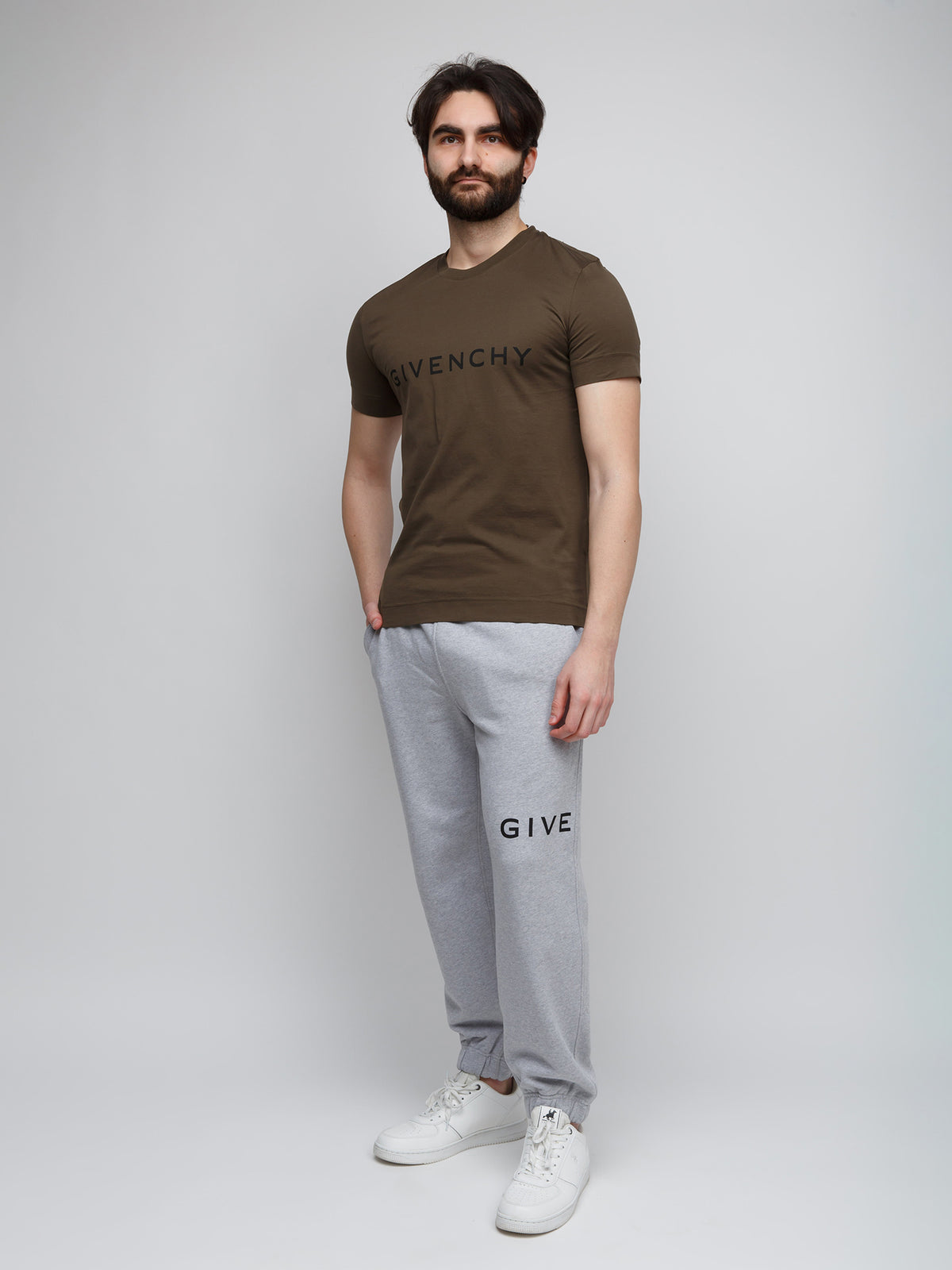 Givenchy Bicolor Cotton Slim Fit T-Shirt