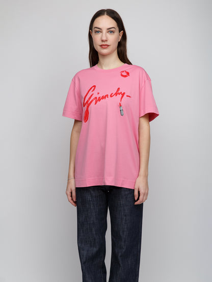 Givenchy Pink Cotton T-Shirt