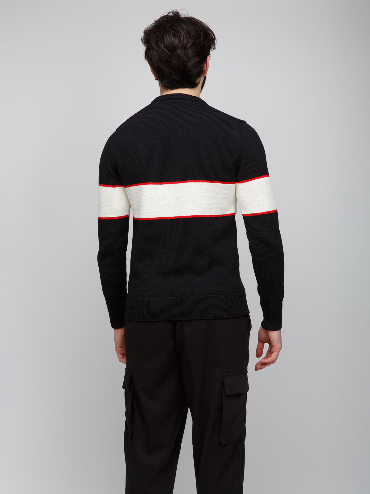Givenchy Black Cotton Upside Down Sweater