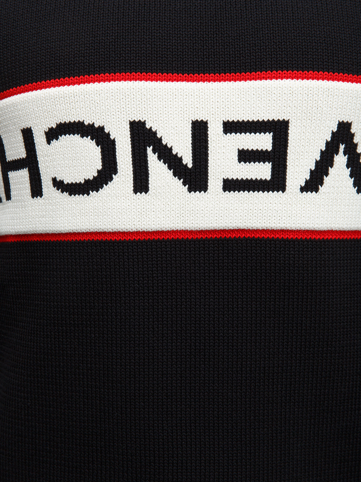 Givenchy Black Cotton Upside Down Sweater