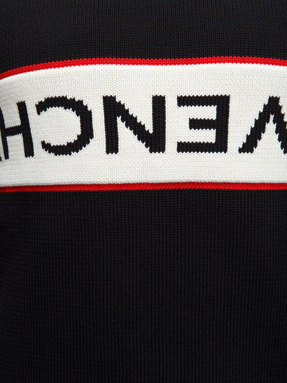 Givenchy Black Cotton Upside Down Sweater