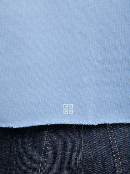 Givenchy Blue Cotton Hoodie