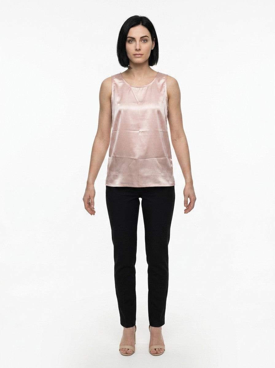 Dolce & Gabbana Pink Elastane Tank Top