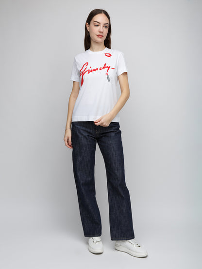 Givenchy White Cotton Sleeveless T-Shirt