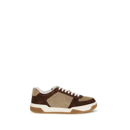 Valentino Garavani Brown Napa Leather / Calf Bos Taurus Sparry Sneakers