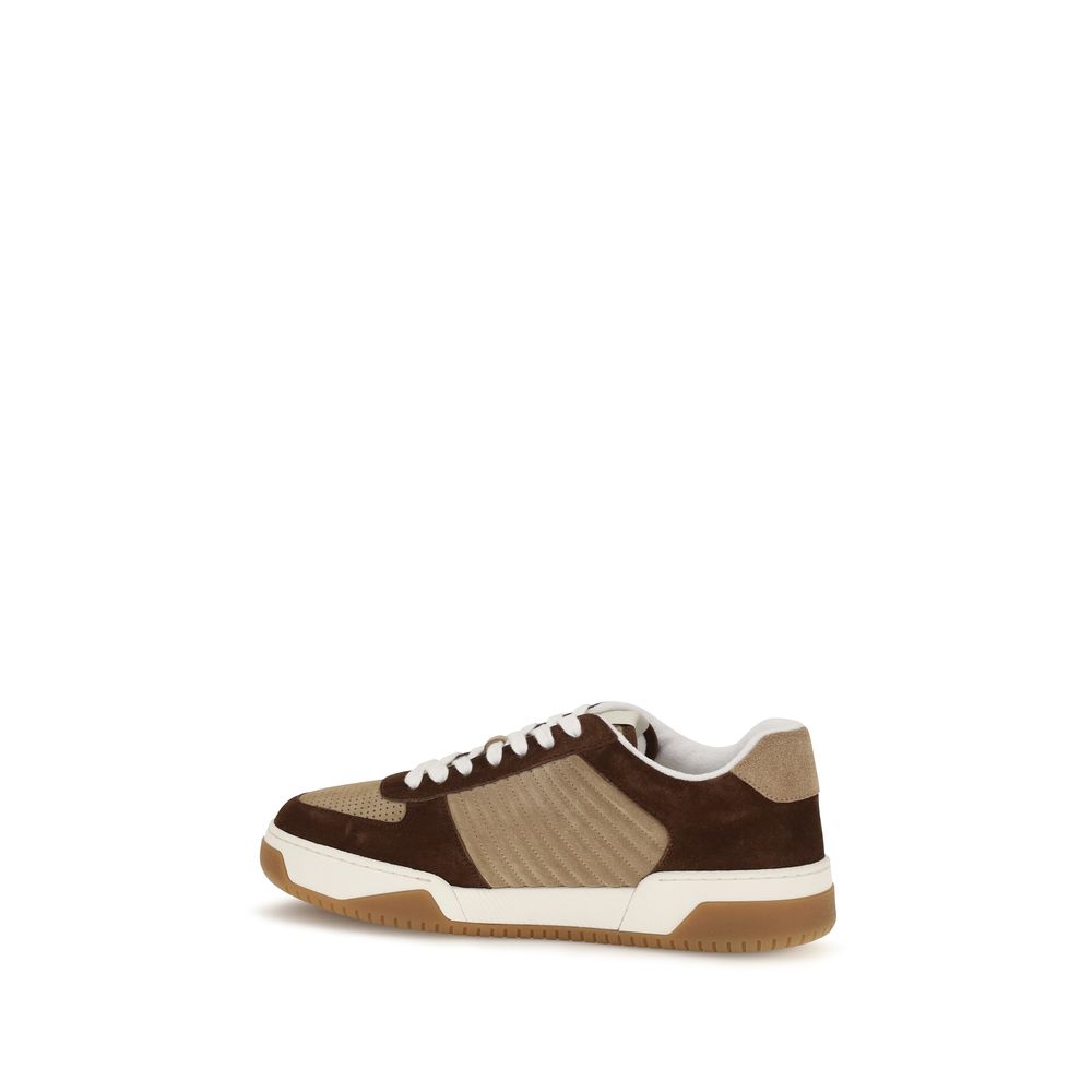 Valentino Garavani Brown Napa Leather / Calf Bos Taurus Sparry Sneakers