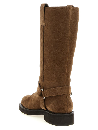 Brunello Cucinelli Brown Calfskin Over The Knee Boots