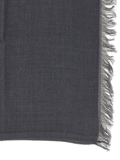 Brunello Cucinelli Gray Cashmere Scarf