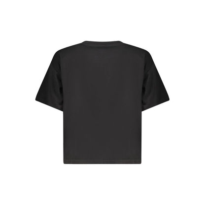Guess Jeans Black Cotton Women T-Shirt