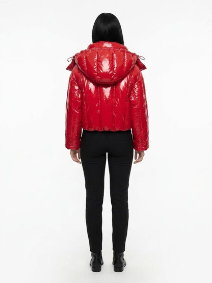 Dolce & Gabbana Red Hooded Jacket