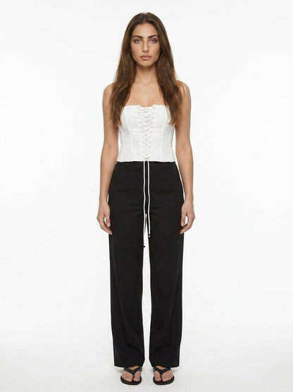 Dolce & Gabbana White Cotton Sleeveless T-Shirt