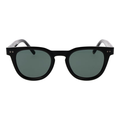 Tommy Hilfiger Men’s Sunglasses – Black Acetate Frame, Green Lenses