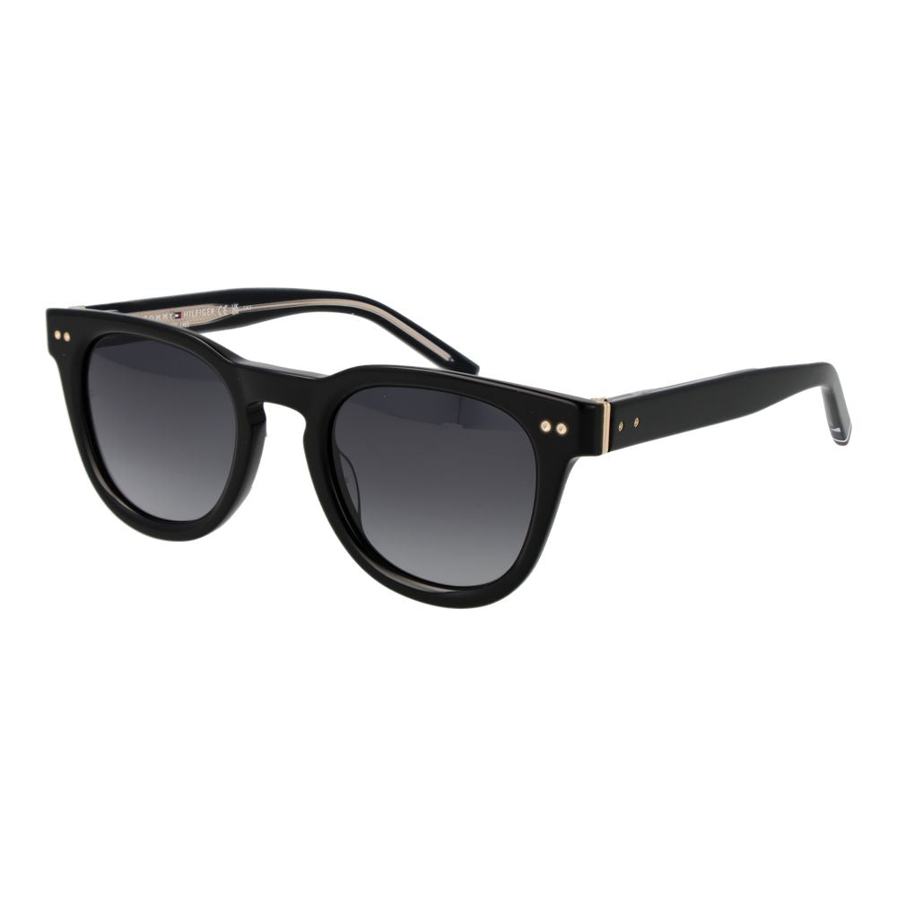 Tommy Hilfiger Men’s Sunglasses – Black Full-Rim Frame, Grey Gradient Lenses