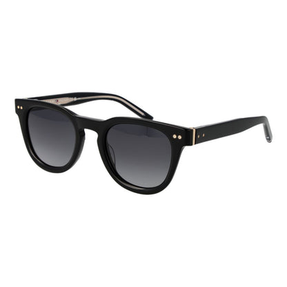Tommy Hilfiger Men’s Sunglasses – Black Full-Rim Frame, Grey Gradient Lenses