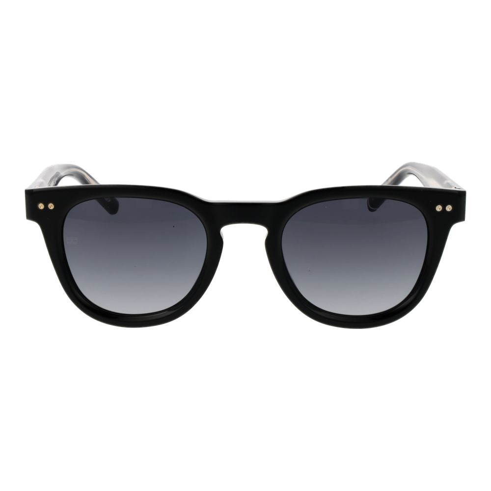 Tommy Hilfiger Men’s Sunglasses – Black Full-Rim Frame, Grey Gradient Lenses
