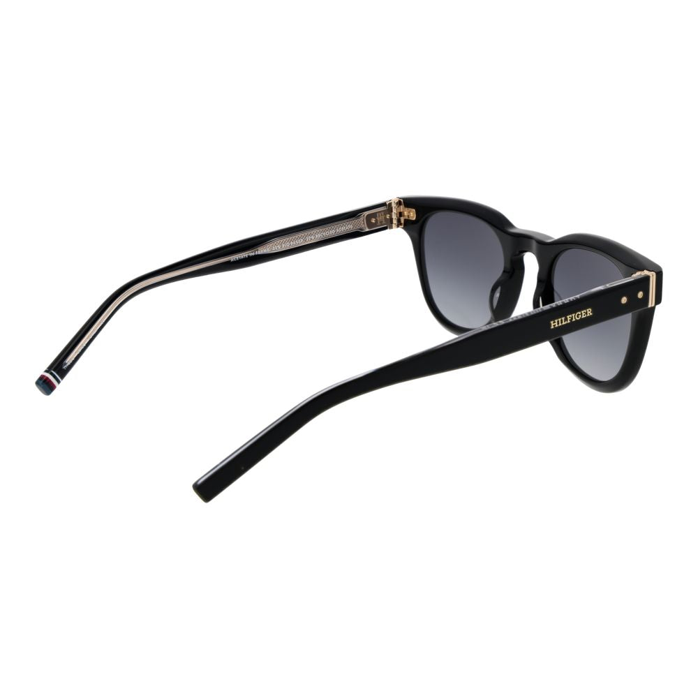 Tommy Hilfiger Men’s Sunglasses – Black Full-Rim Frame, Grey Gradient Lenses