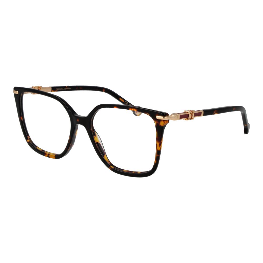 Carolina Herrera Brown Acetate Optical Glasses – Square Frames