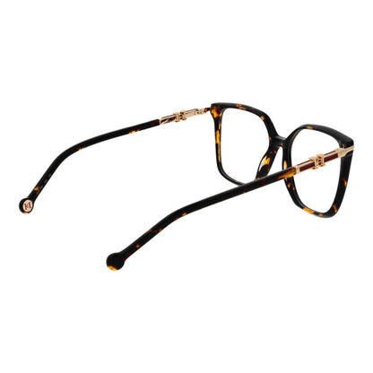 Carolina Herrera Brown Acetate Optical Glasses – Square Frames
