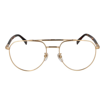David Beckham Men's Gold Metal Aviator Sunglasses with Blue Polarized Gradient Lenses