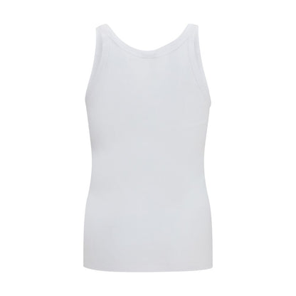 Dolce & Gabbana White Cotton Tank Top