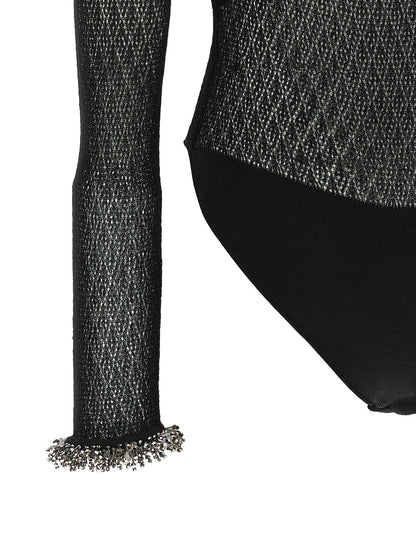 Self-Portrait Black Bodysuit