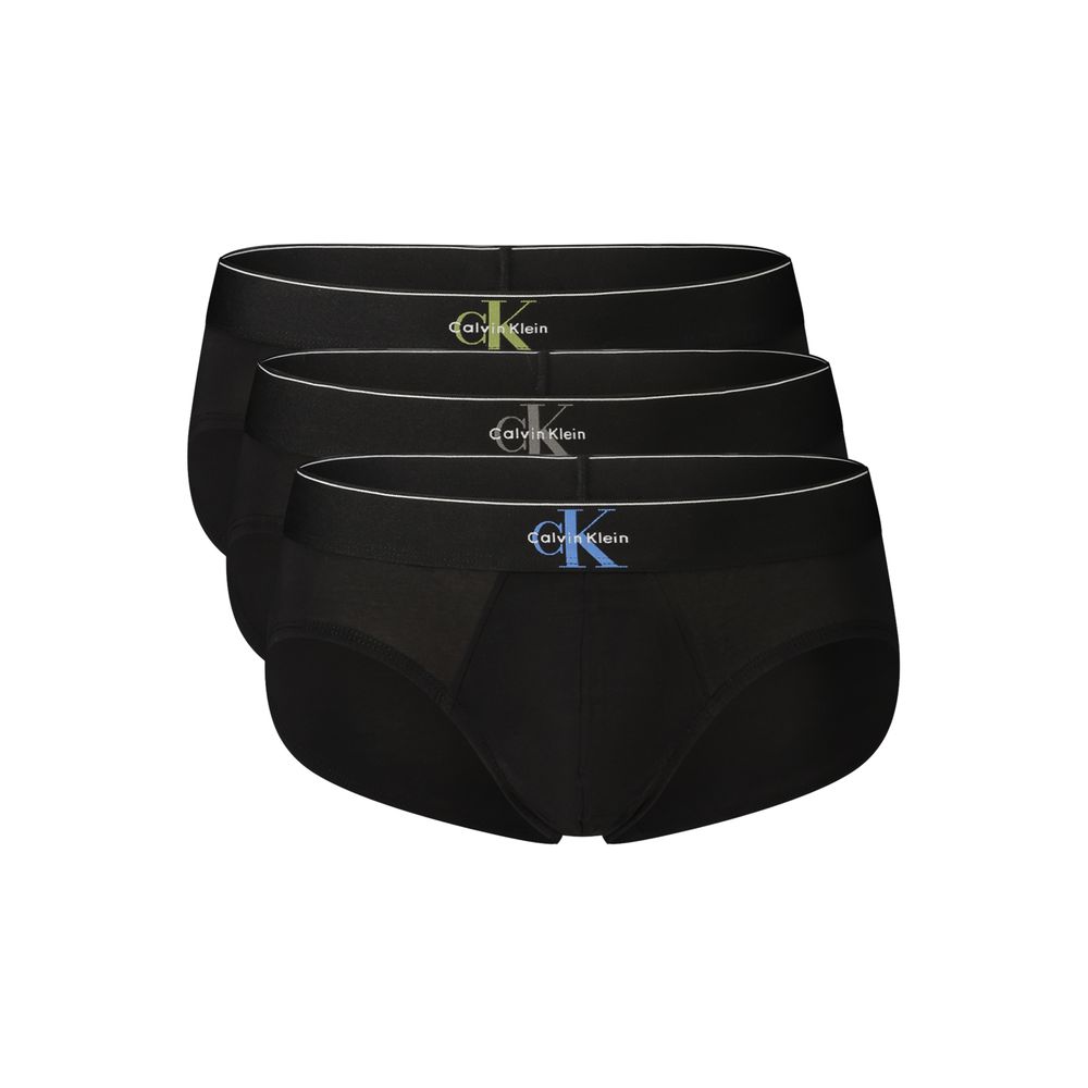Calvin Klein Black Cotton Men's Brief Tri-Pack
