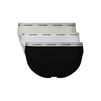 Calvin Klein Blue Cotton Womens Intimo Tri-Pack Bikini Bottoms