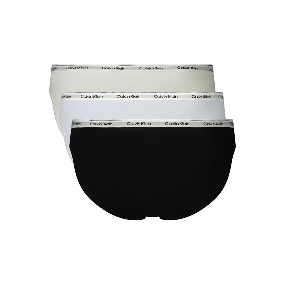 Calvin Klein Blue Cotton Womens Intimo Tri-Pack Bikini Bottoms