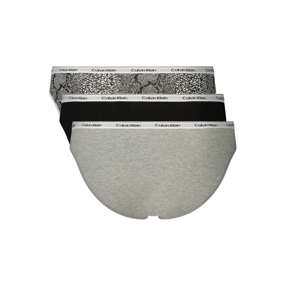 Calvin Klein Gray Cotton Women's Underwear Tri-Pack