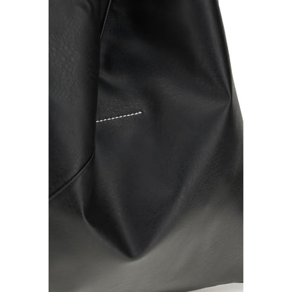 MM6 Black Polyethylene Handbag