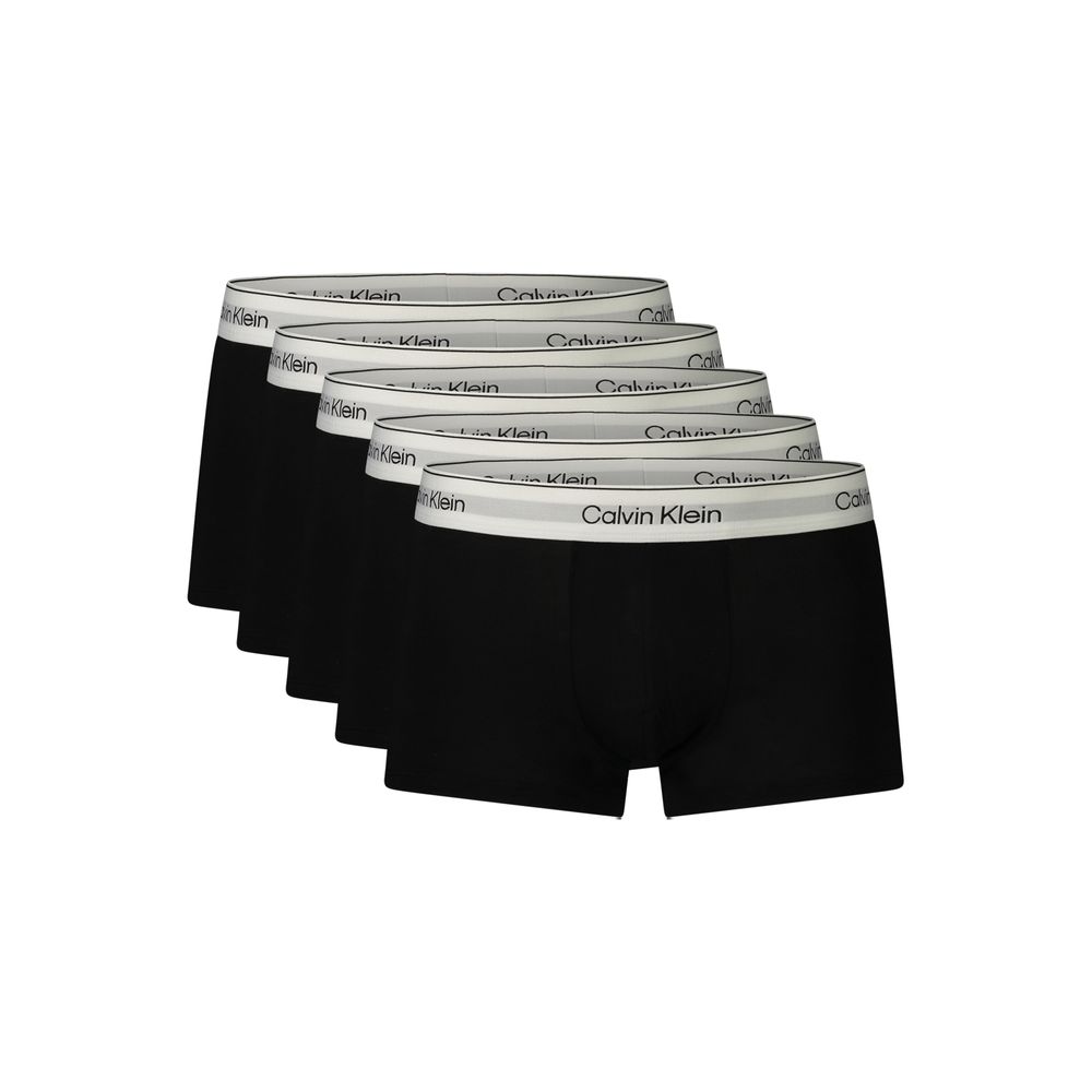 Calvin Klein Black Cotton Men's Underwear - 5-Pack Boxer Briefs