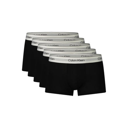 Calvin Klein Black Cotton Men's Underwear - 5-Pack Boxer Briefs