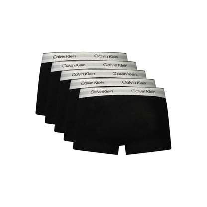 Calvin Klein Black Cotton Men's Underwear - 5-Pack Boxer Briefs