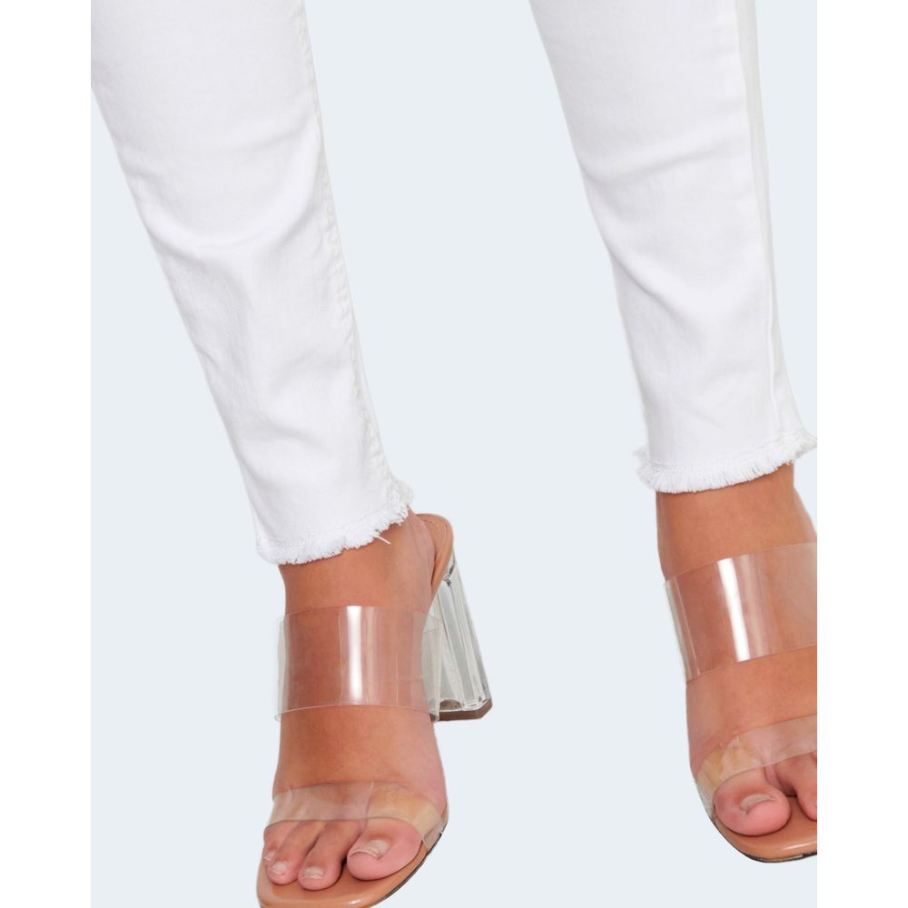 Only White Cotton Skinny Jeans
