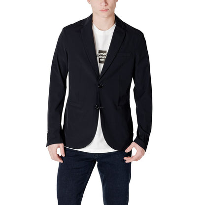 Armani Exchange Black Cotton Blazer